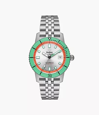 ZODIAC- Super Sea Wolf Compression Automatic Stainless Steel Watch