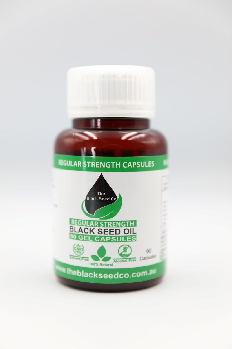 Regular Strength Black Seed Oil Capsules (90 capsules) – The Black Seed Co