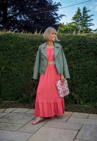 pink long sleeveless summer dress Ireland
