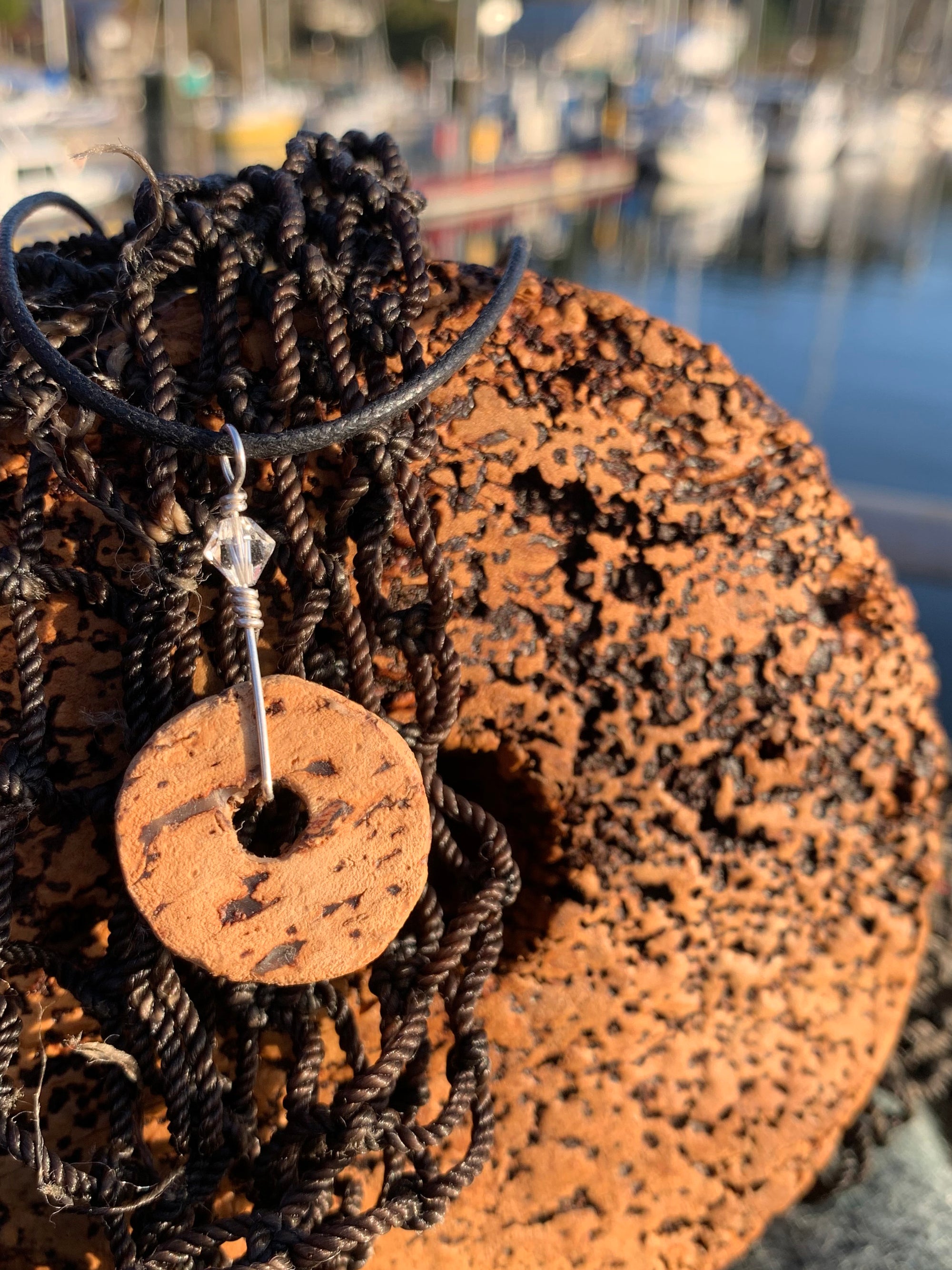 Old Cork Float Necklace 3 - wildlgs