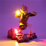 Black Goku Zamasu Action Figures Lamp