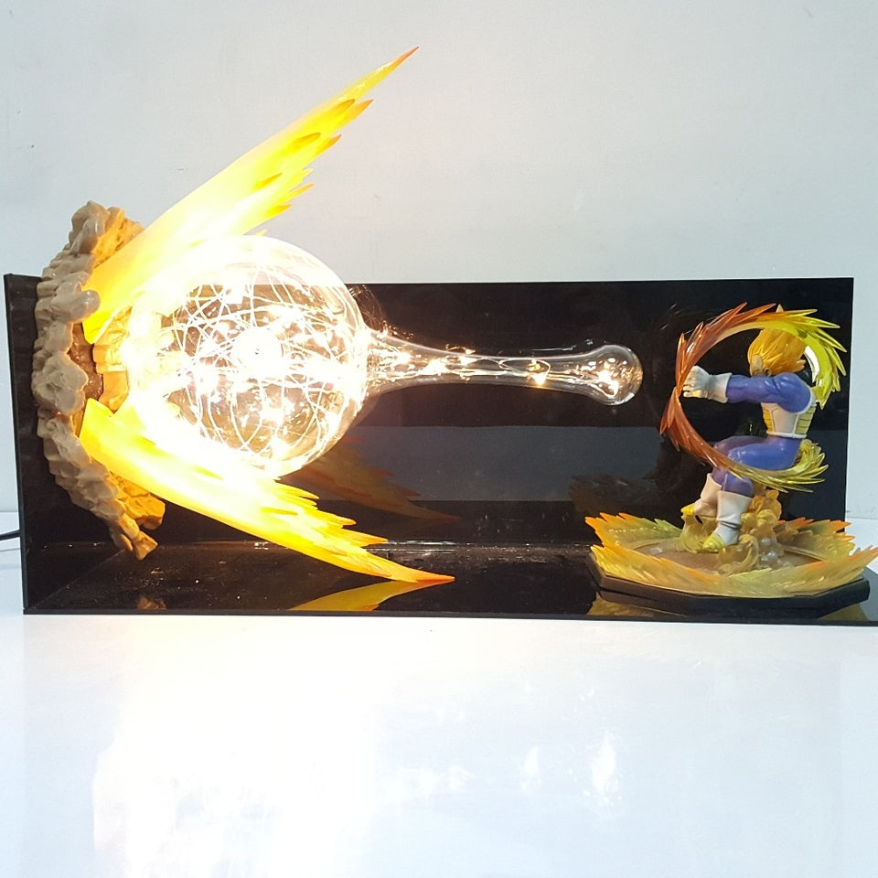 Vegeta Final Flash Led Night Lights Desk Lamp Dragon Ball Z Merchandise