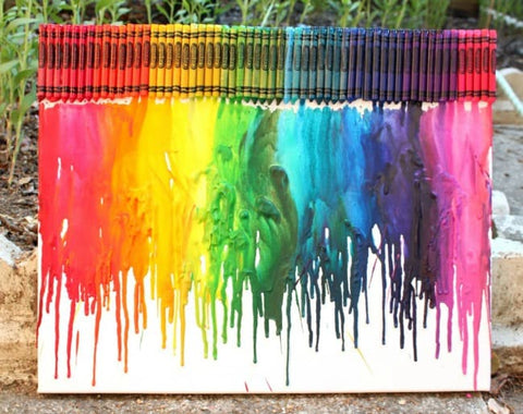 Melted Crayon Art