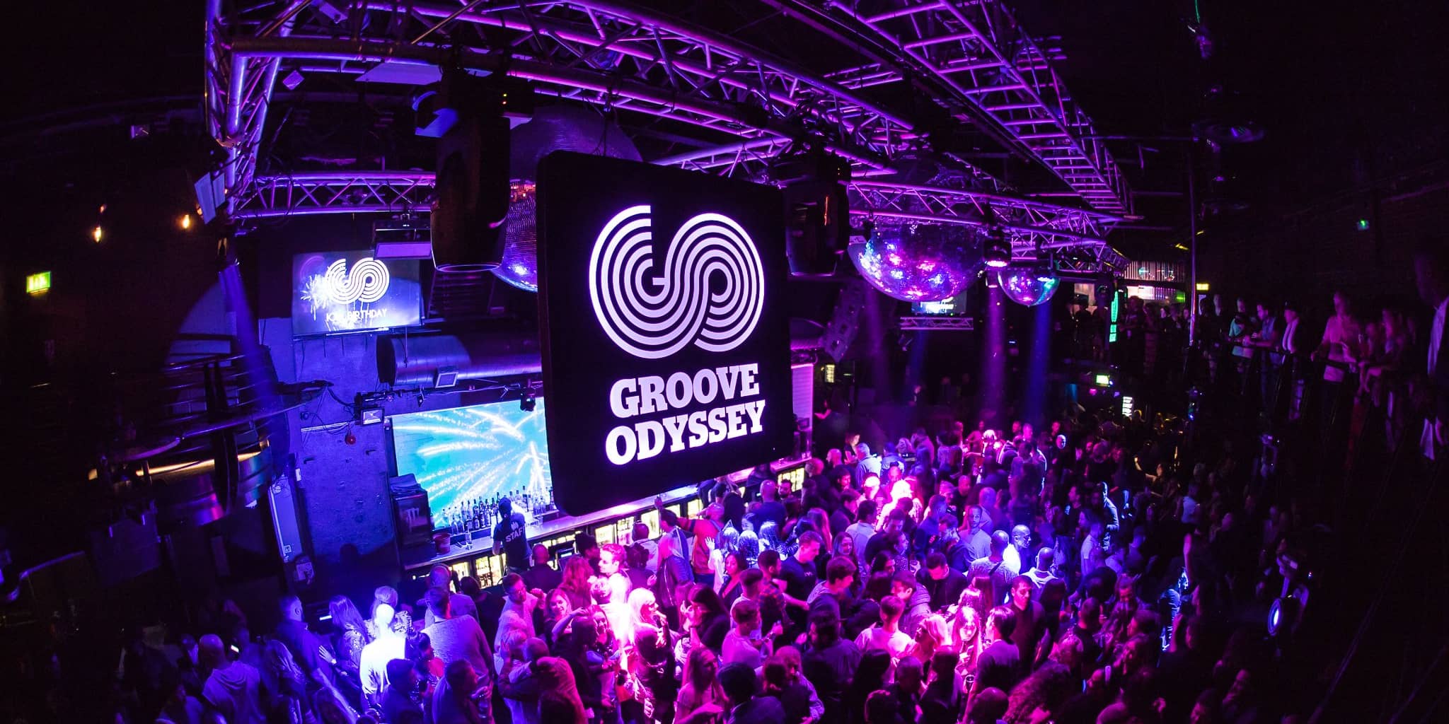 Groove Odyssey performing live in The Box at London's Ministry of Sound