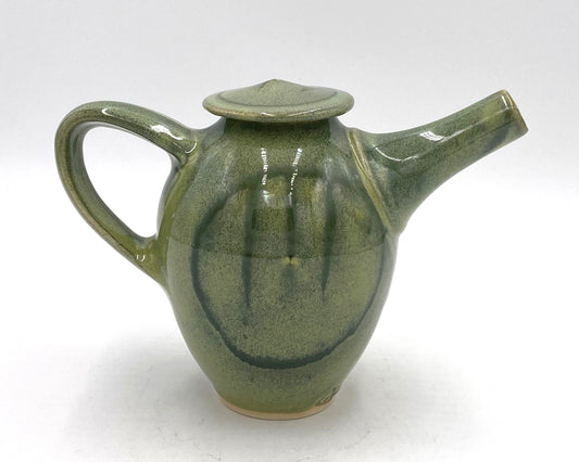 Green Teapot with Attitude – Bad Wolf Pottery