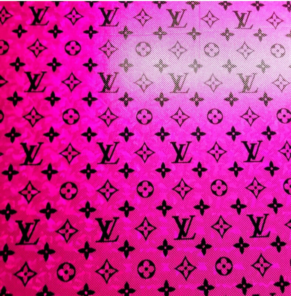 LV monogram Inspired Spandex Fabric -Pink – Designer Spandex Shop