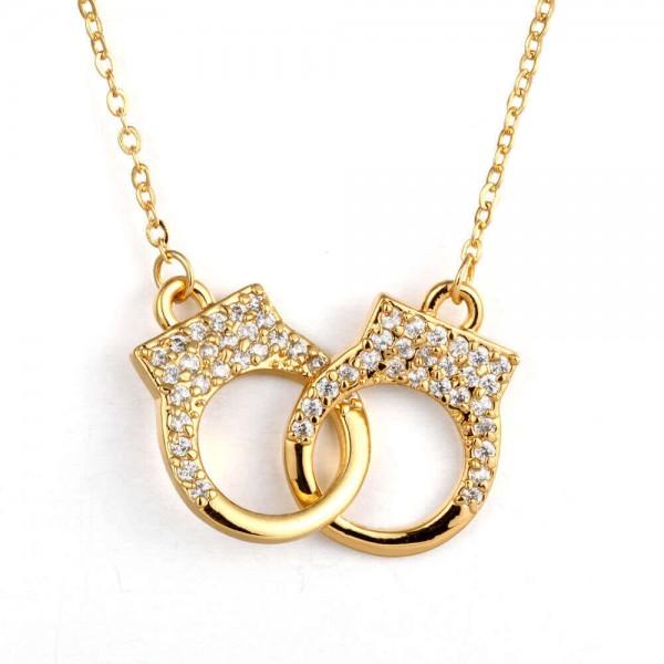 Handcuff 18K Gold Plated Necklace 