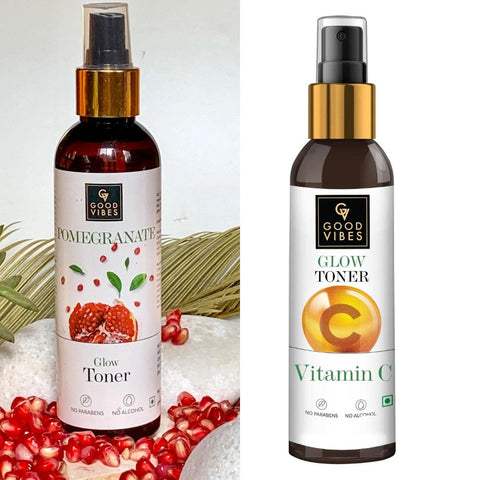 Good Vibes Vitamin C Glow Toner & Pomegranate Glow Toner