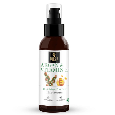 Good Vibes Argan + Vitamin E – Revitalising + Frizz-Free Hair Serum