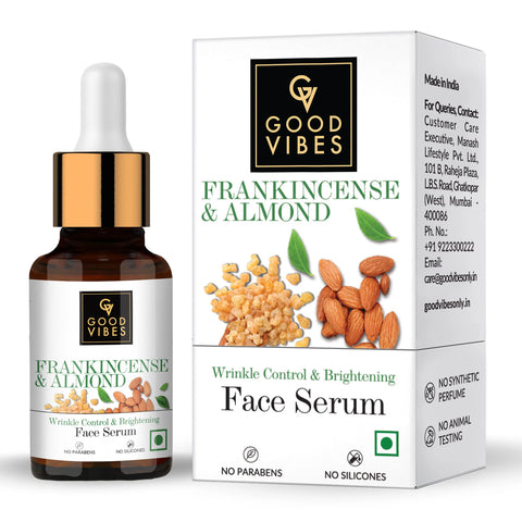 Good Vibes Frankincense & Almond Wrinkle Control & Brightening Serum