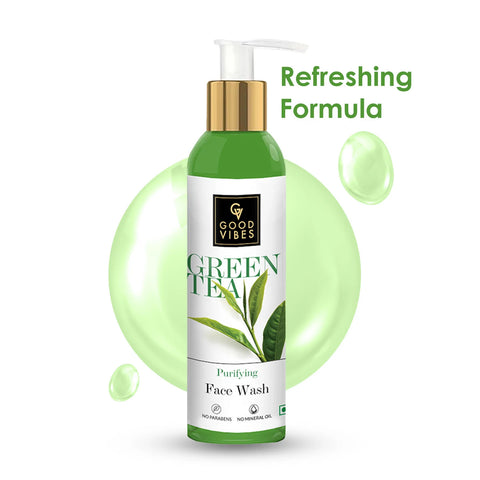 Good Vibes Green Tea Purifying Face Wash