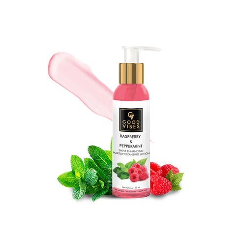 Good Vibes Shine Enhancing Makeup Cleansing Lotion – Raspberry and Peppermint