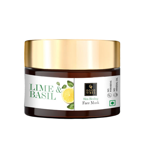 Good Vibes Skin Healing Face Mask - Lime & Basil