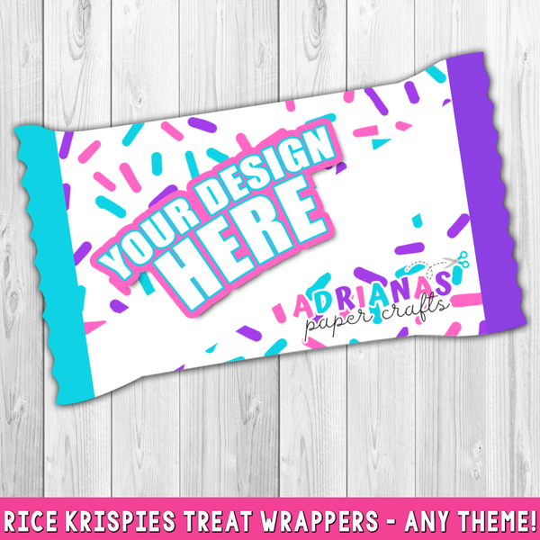 Rice Krispie Treat Wrapper Template Size