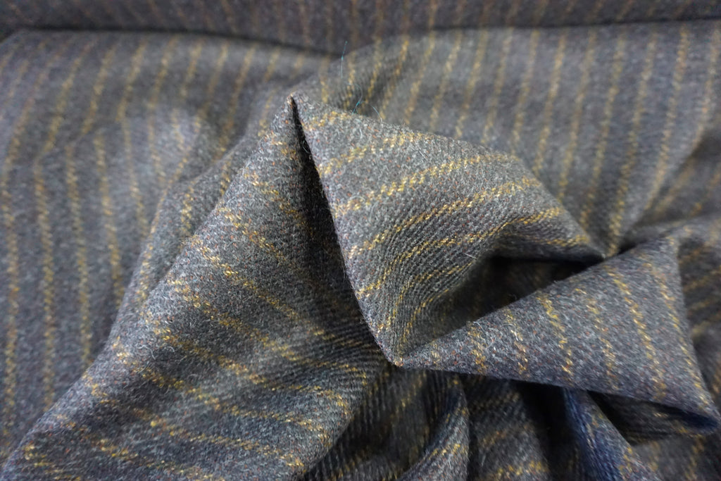 Italian Stripe Gabardine Wool Suiting – Fabric Muse