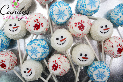 Candy Cane Peppermint Cake Pops