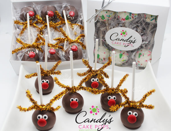 Reindeer Chocolate Cake Pops Gift Box