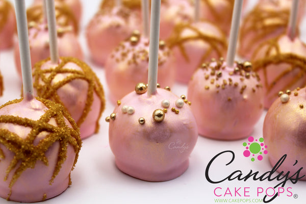 Rose Gold Wedding Brunch Cake Pops