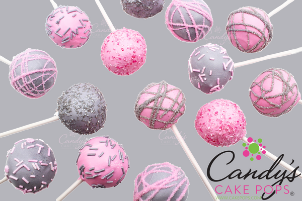 Silver Cake Pops Pink Cake Pops Glittery Sparkle