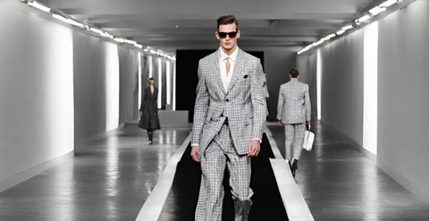 Suit catwalk show