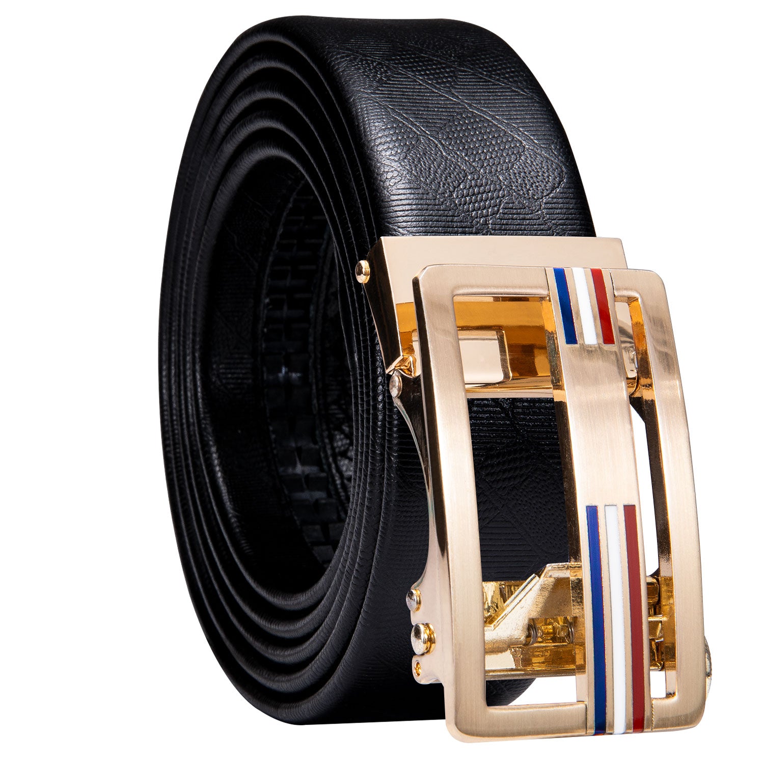 New Gold Watch Design Genuine Leather Belt