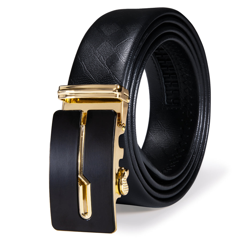 New Novelty Golden Metal Buckle Genuine Leather Belt – BarryWang