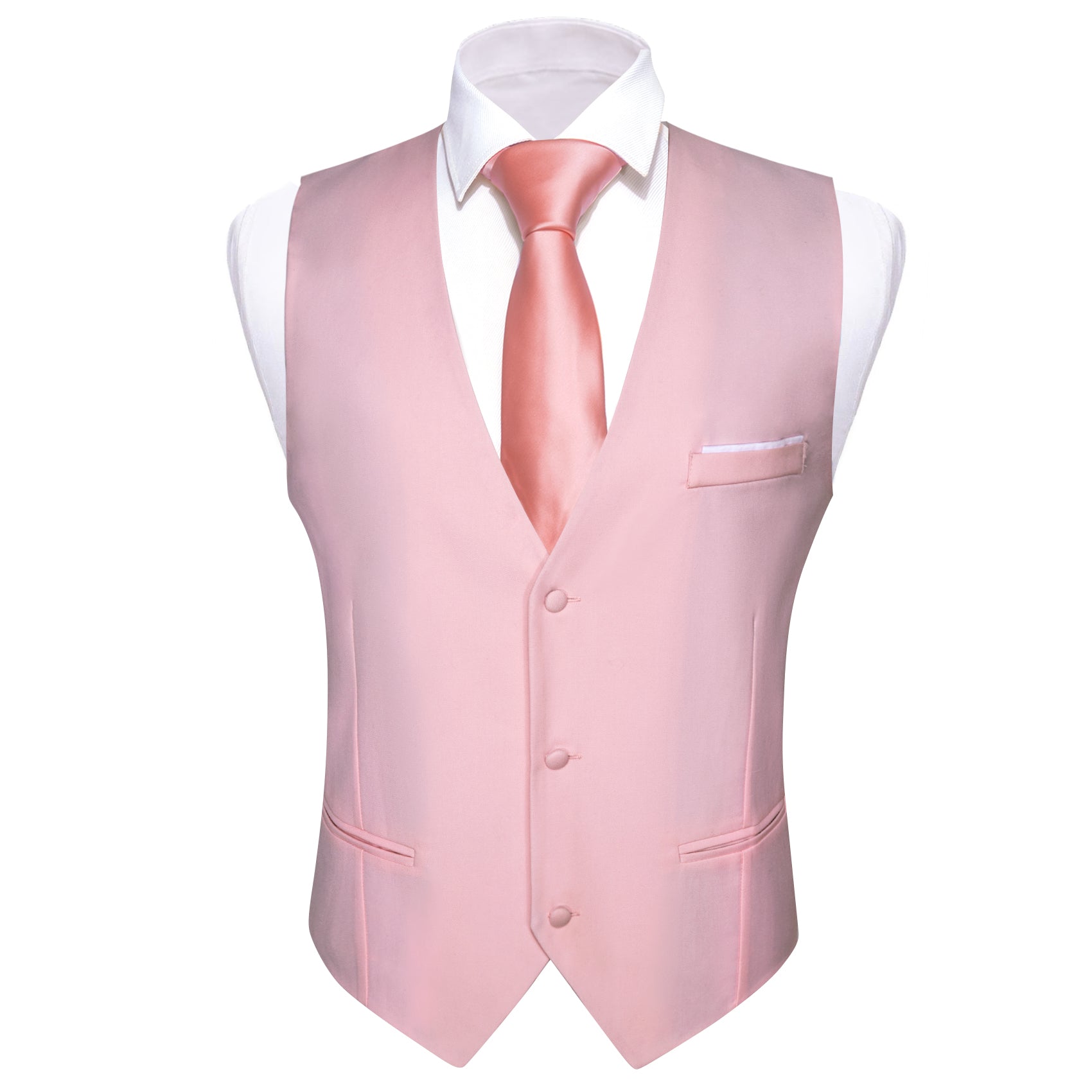 Pink vest and sales bow tie