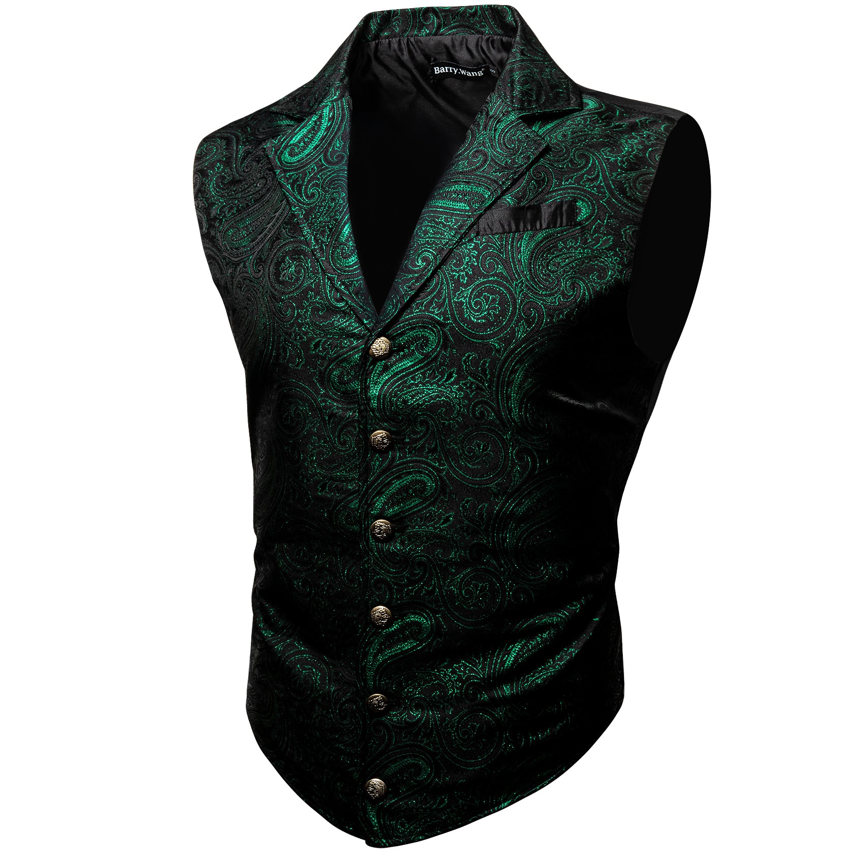 Luxury Silk Vest for Men Blue Red Black Green Gold Yellow Purple