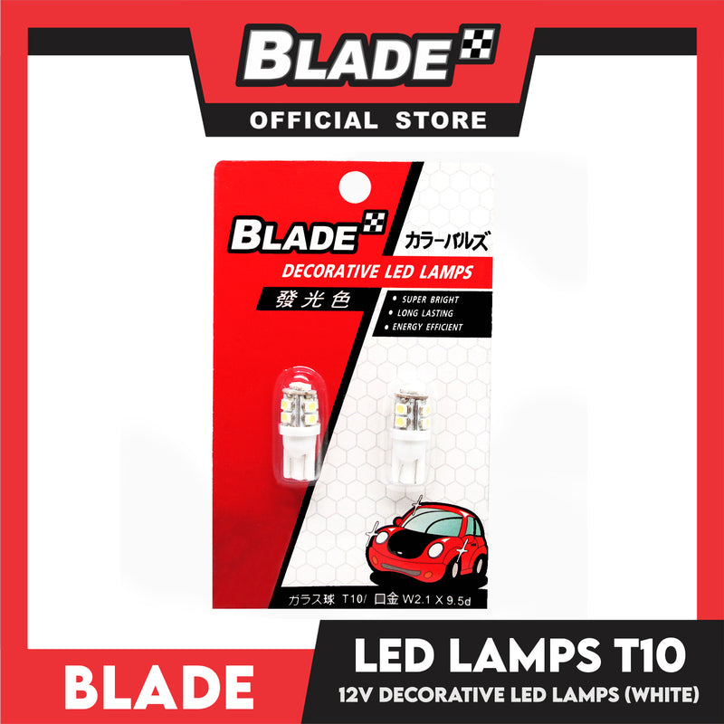 Blade LED Lamp T10 12V White Set of 2