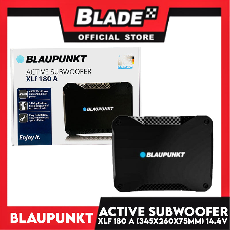 Blaupunkt Active Subwoofer Xlf180a 450 Max Power 3 Firing Position Fle Blade Ph