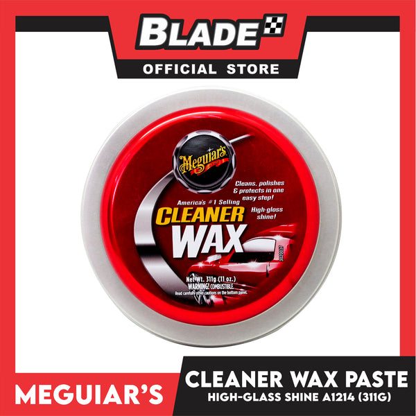 Meguiar's Cleaner Wax - Paste Wax Cleans, Shines and Protects in One Easy  Step - A1214, 11 Oz, Paste 