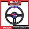 Sparco Steering Wheel Cover SPC1111AZ (Black/Blue) for Toyota, Mitsubishi, Honda, Hyundai, Ford, Nissan, Suzuki, Isuzu, Kia, MG and more