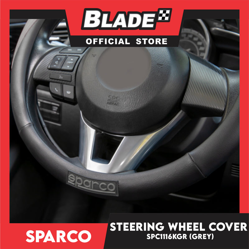 Sparco Steering Wheel Cover & Shoulder Pads SPC1116KGR for Toyota, Mitsubishi, Honda, Hyundai, Ford, Nissan, Suzuki, Isuzu, Kia, MG and more