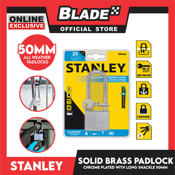 Buy BLADE Stanley Solid Brass Padlock with Standard Shakle 60mm Heavy Duty  Security Padlock 2024 Online