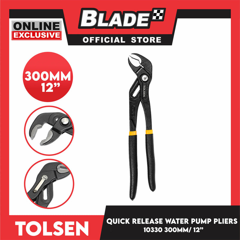 Tolsen 10330 Quick-Release Water Pump Pliers 14-Position Adjustment (Industrial)