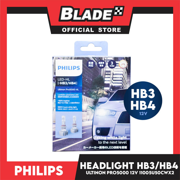 Philips Led Headlight Bulb Ultinon Pro1000 LED-HL HB3/HB4 Bright Stylish  Ligh, Up To 6500 K, Car Parts & Accessories, Lightings, Horns, and other  Electrical Parts and Accessories on Carousell