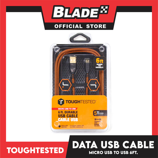 10 Ft. Coiled 2 Amp USB Cable with Lightning Connector – ToughTested