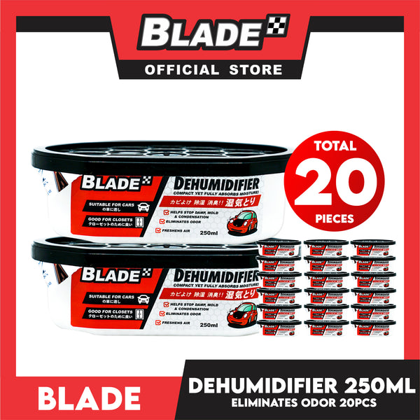 20pcs Blade Dehumidifier 250ml 4S  - Eliminates Musty Odor, Suitable for your car & closets