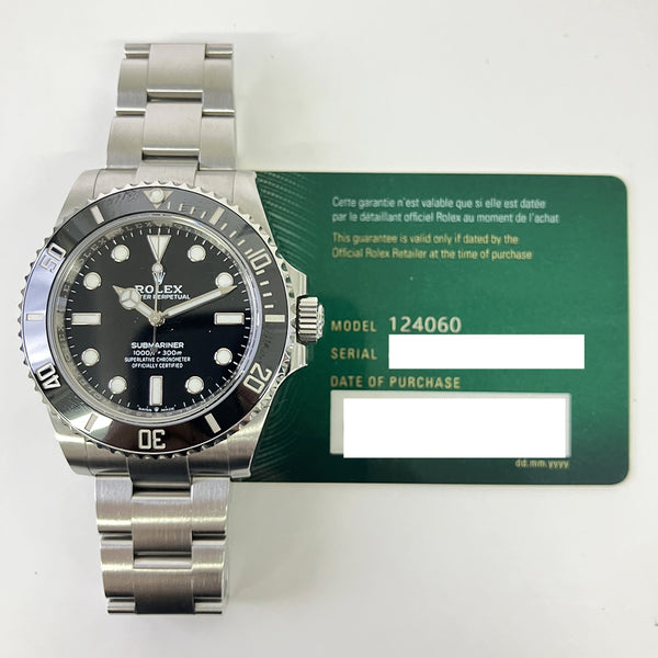 Rolex 124060 Submariner, Rolex References