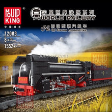 Mould King 12025 Technology Remote Controlled Steam Locomotive SNCF 231 of Orient Express French Railways Train Lighting Building Blocks Set LED