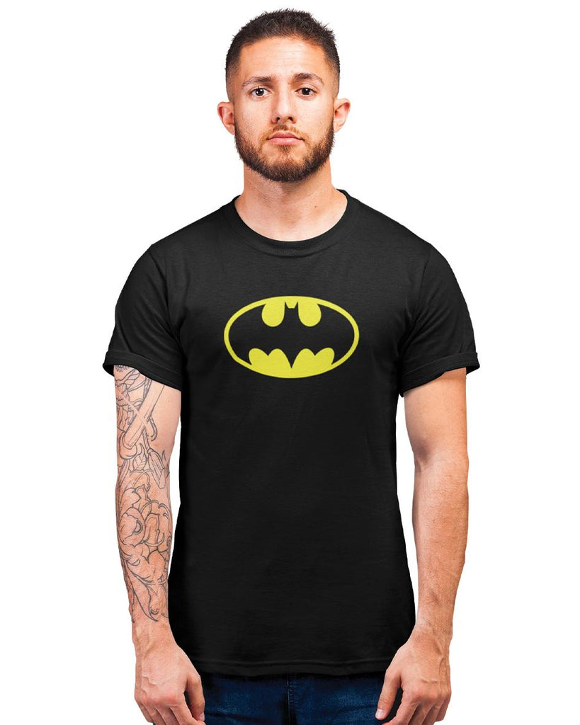 Batman Logo Black T-Shirt For Men – THATCHIMP