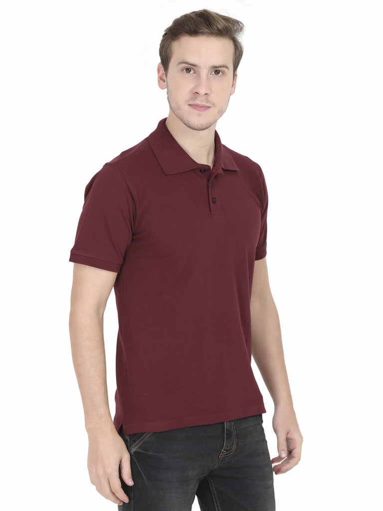 maroon polo t shirt