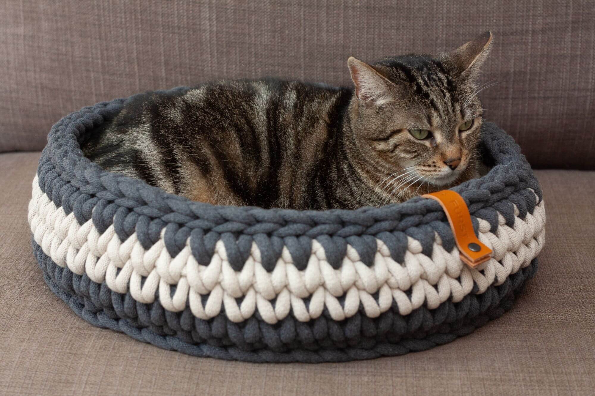 Furst Panier Olympe Tendance Pour Chat Tresse Au Crochet