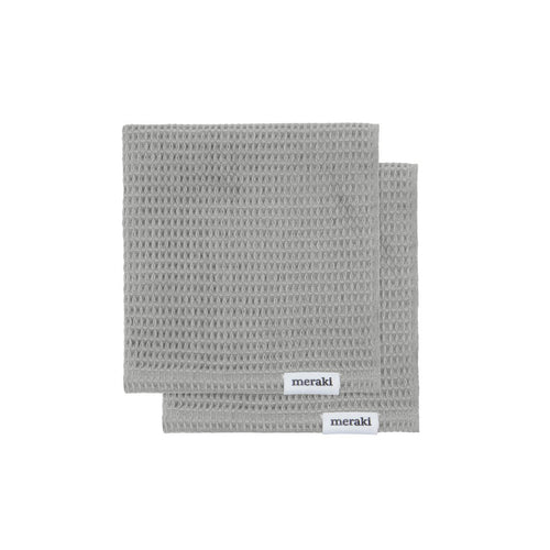 Meraki Dish cloth, Pumila, Light grey, Pack of 2 pcs