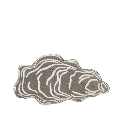 Broste Copenhagen Oyster Pude i Fungi Grey, 40x50 cm