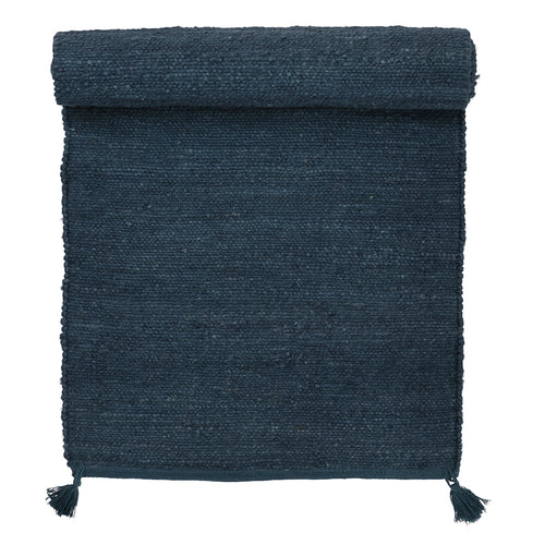 Jute Løber fra Bungalow, Royal Blue 75x240