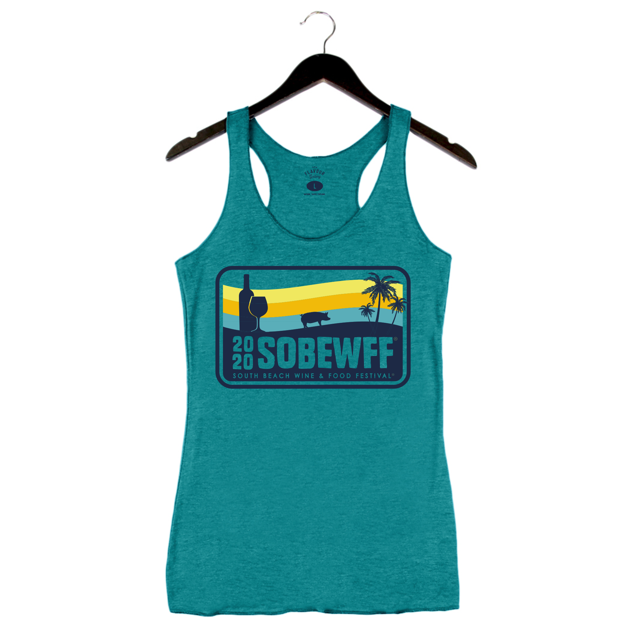 teal racerback tank