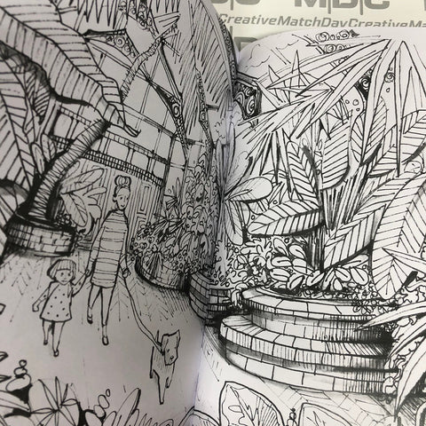 Pavilion Gardens Buxton Colouring Book