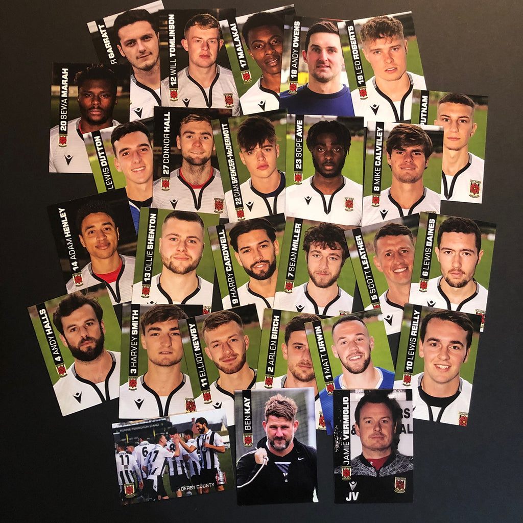 Chorley FC Matchdaycards Player Trading Cards