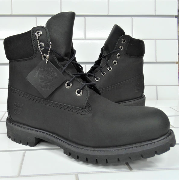 all black leather timberland boots